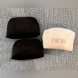 Three Dior cosmetics bags for the price of one! Ships next day